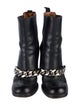 Givenchy Chain-Link Accent Leather Chelsea Boots