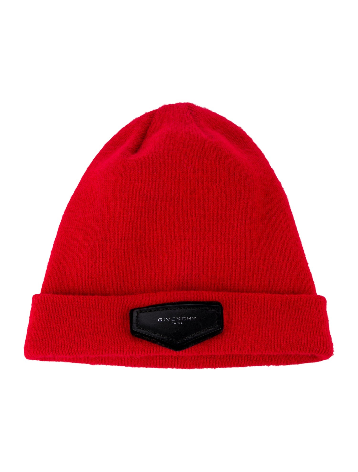 Givenchy Leather Patch Logo Beanie