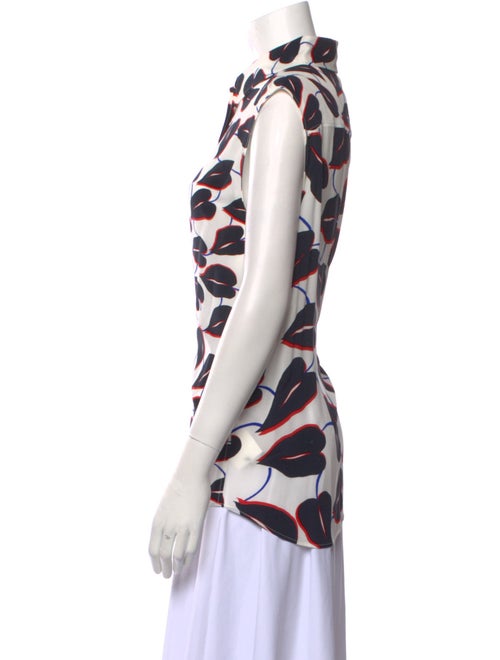 Givenchy Silk Printed Button-Up Top