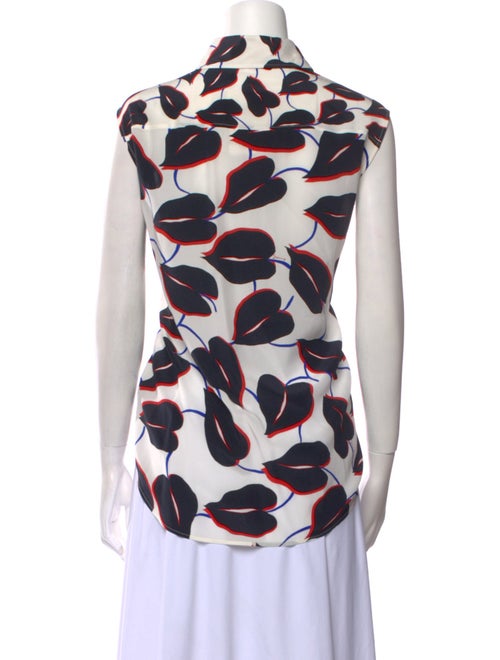 Givenchy Silk Printed Button-Up Top