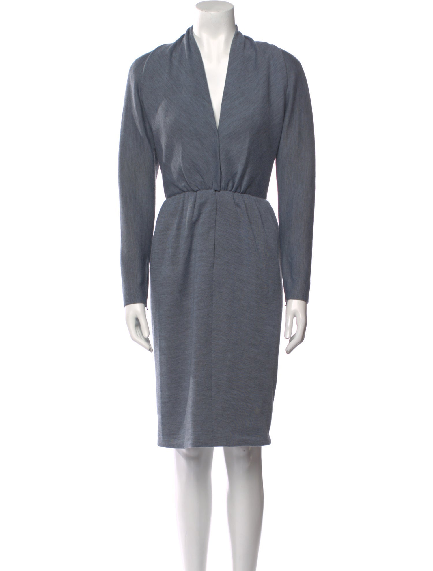 Givenchy V-Neck Knee-Length Dress