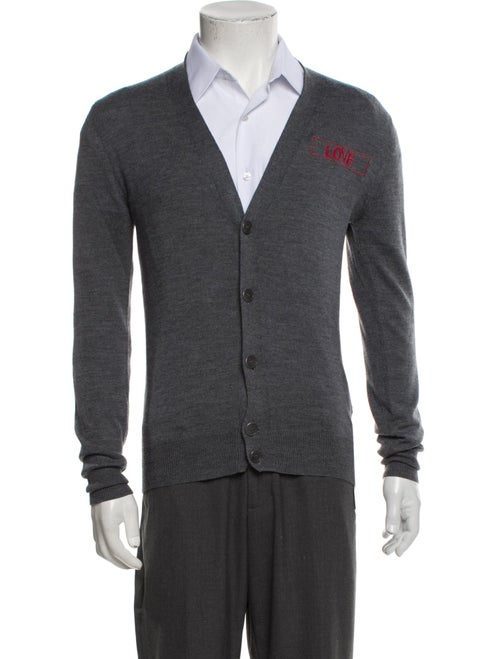 Givenchy Wool Graphic Print Cardigan