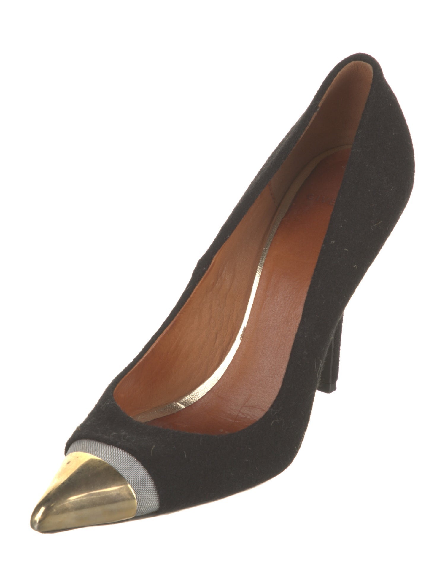 Givenchy Wool Colorblock Pattern Pumps