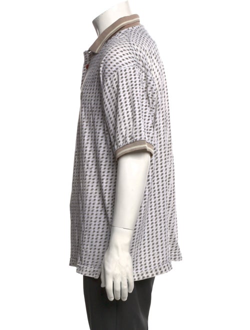 Givenchy Polka Dot Print Collar Polo Shirt