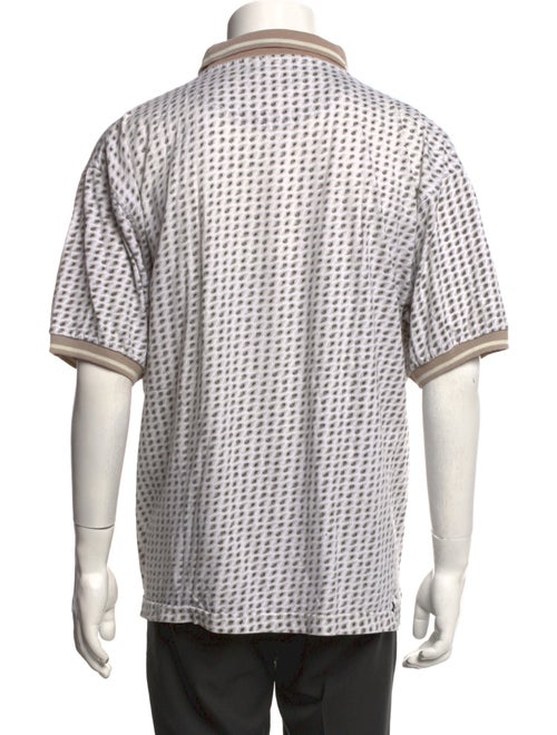 Givenchy Polka Dot Print Collar Polo Shirt