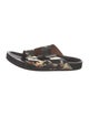 Givenchy Leather Floral Print Slides