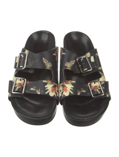 Givenchy Leather Floral Print Slides