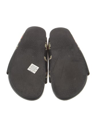 Givenchy Leather Floral Print Slides