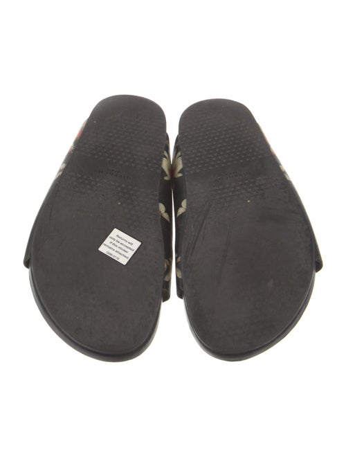 Givenchy Leather Floral Print Slides