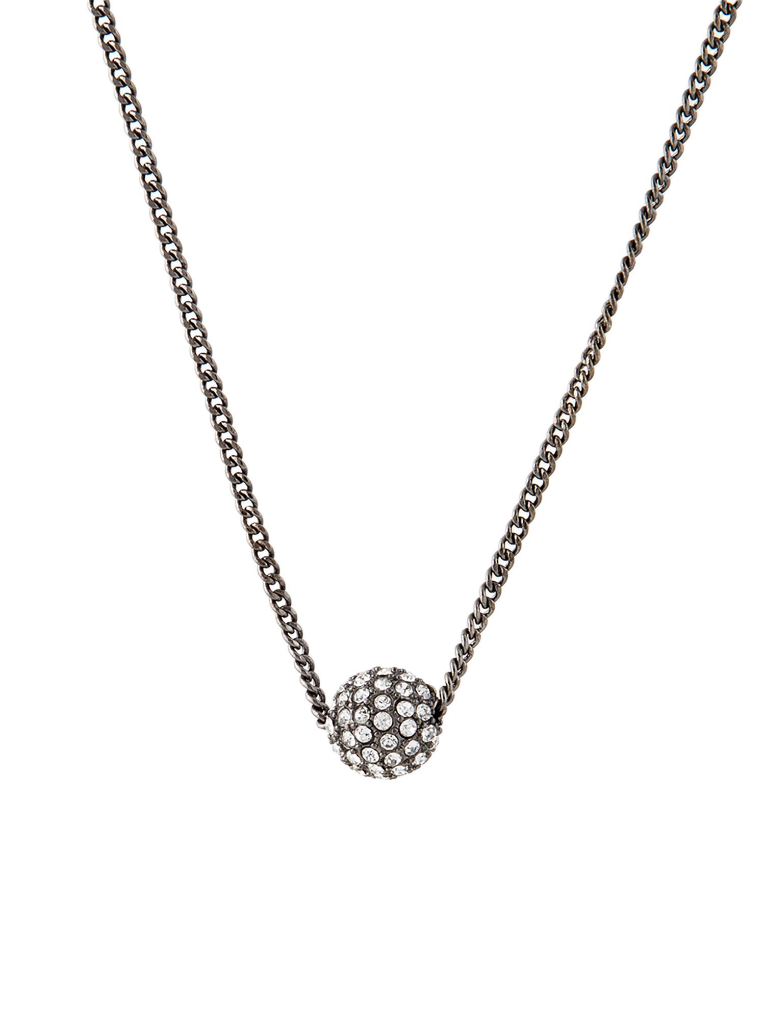 Givenchy Crystal Ball Pendant Necklace