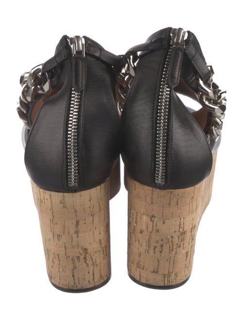 Givenchy Leather Chain-Link Accents Sandals