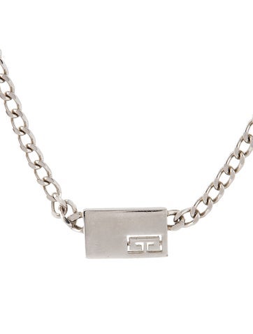 Givenchy Pendant Necklace Vintage Logo