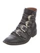 Givenchy Leather Studded Accents Combat Boots