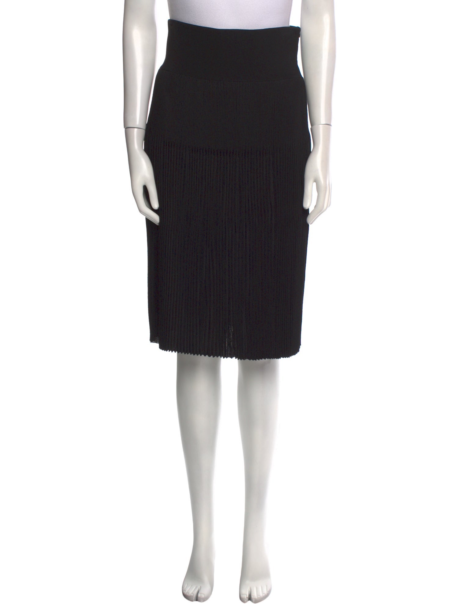 Givenchy Pleated Accents Knee-Length Skirt
