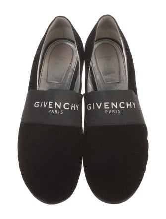 Givenchy Velvet Graphic Print Loafers