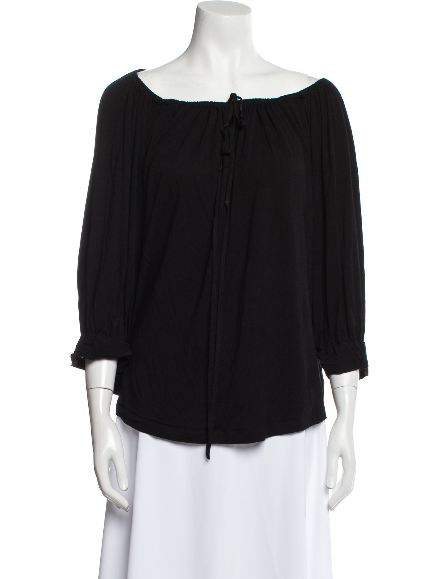 Givenchy Silk Bateau Neckline Blouse