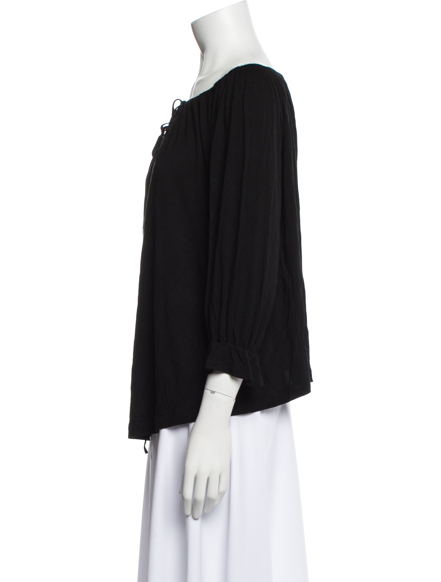 Givenchy Silk Bateau Neckline Blouse