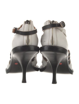 Givenchy Leather Studded Accents Slingback Sandals