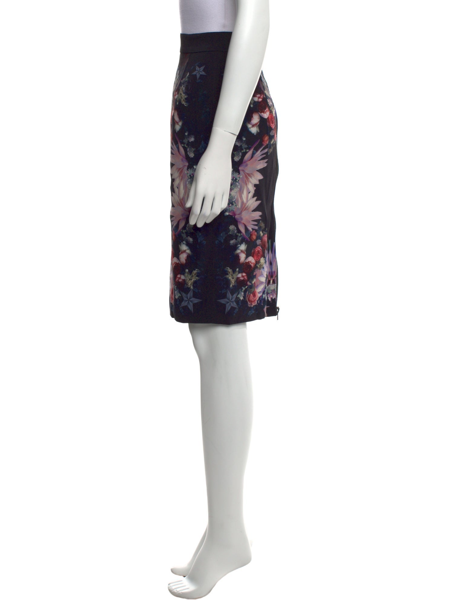 Givenchy Floral Print Knee-Length Skirt