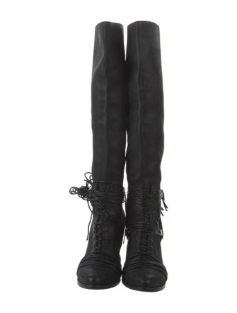 Givenchy Leather Lace-Up Boots
