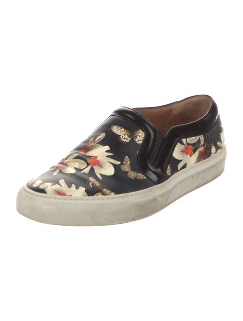 Givenchy Leather Floral Print Sneakers