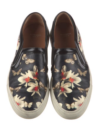 Givenchy Leather Floral Print Sneakers
