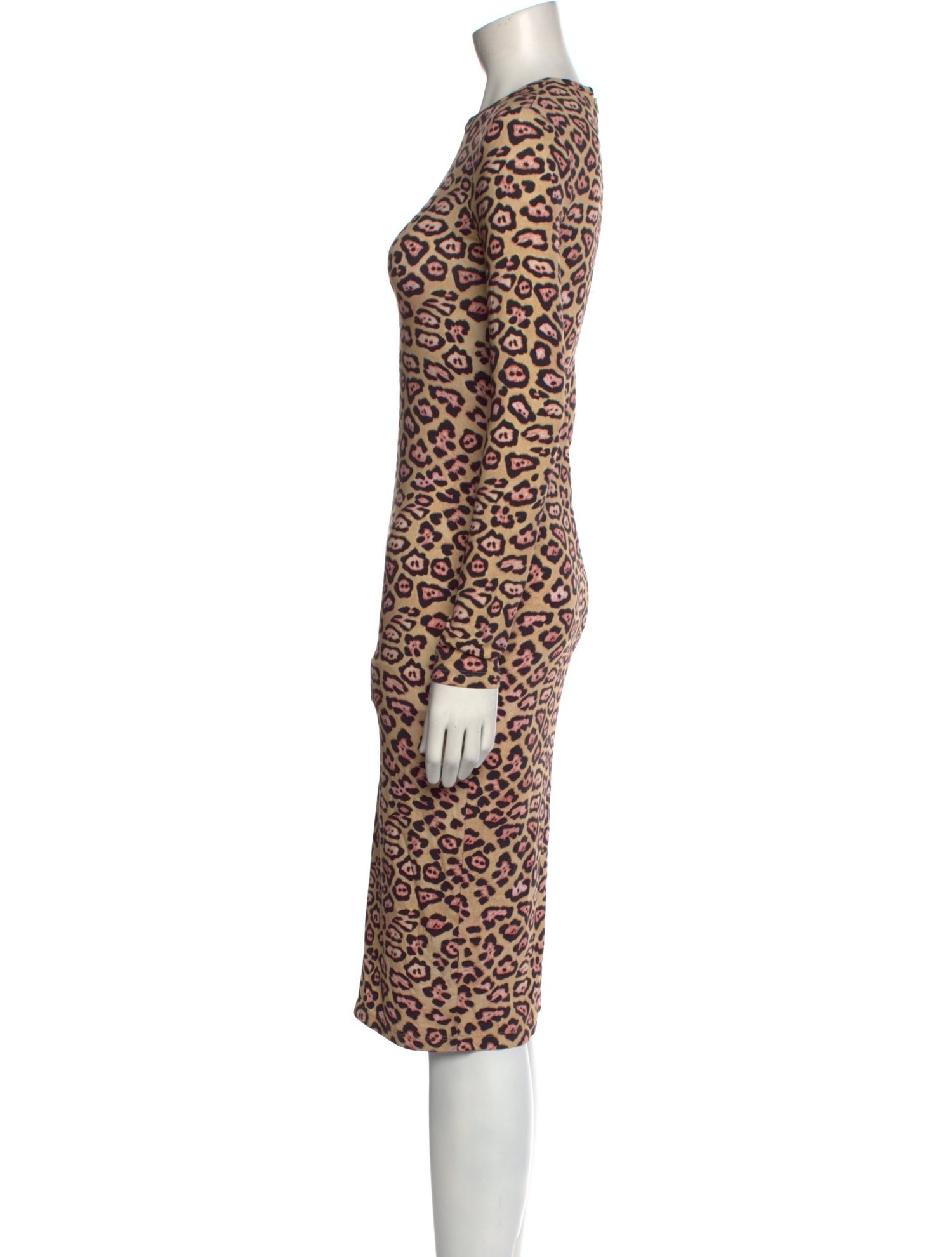 Givenchy Animal Print Knee-Length Dress