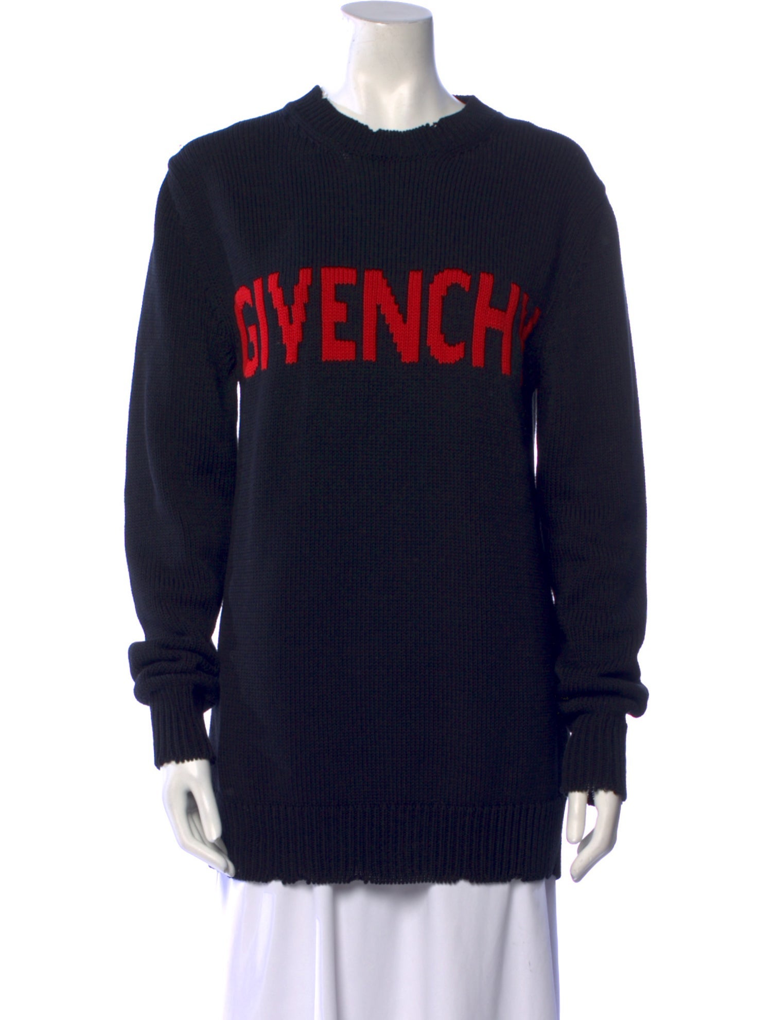 Givenchy Graphic Print Crew Neck Sweater