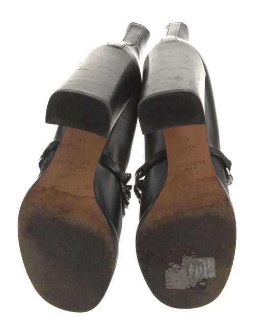 Givenchy Leather Chain-Link Accents Chelsea Boots