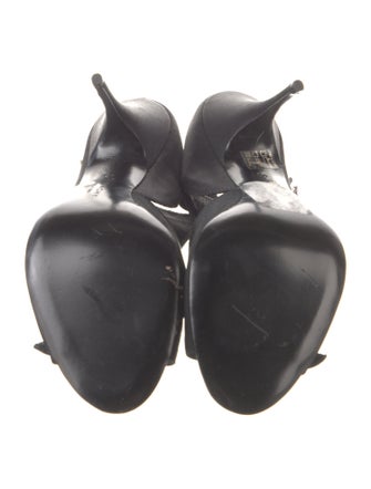 Givenchy Satin Crystal Embellishments T-Strap Sandals