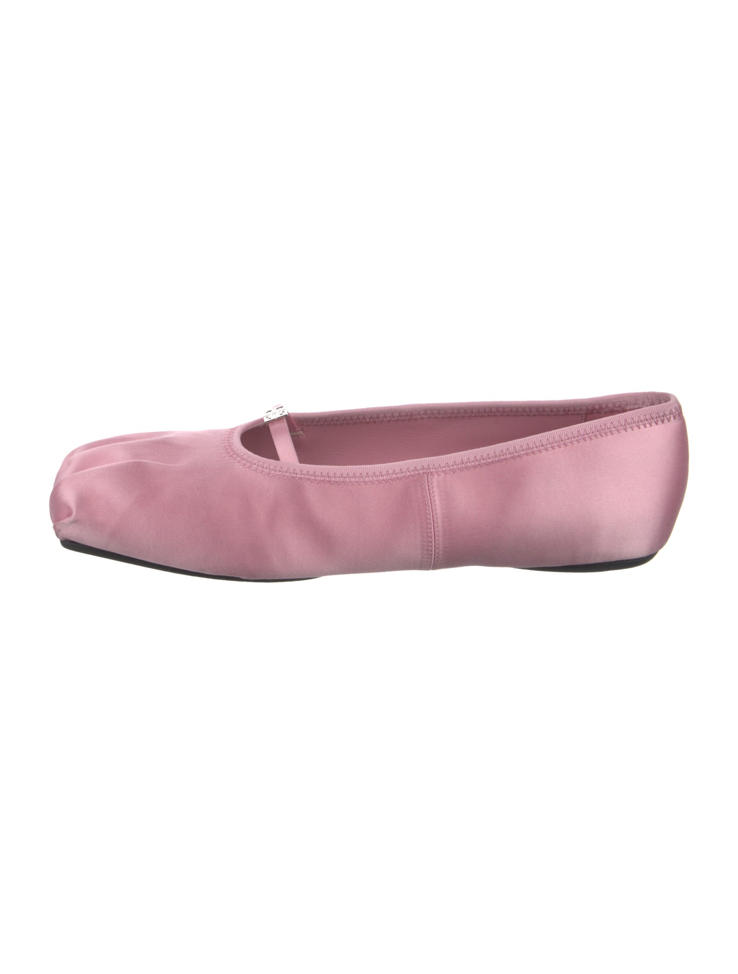 Givenchy Satin Pleated Accents Ballet Flats