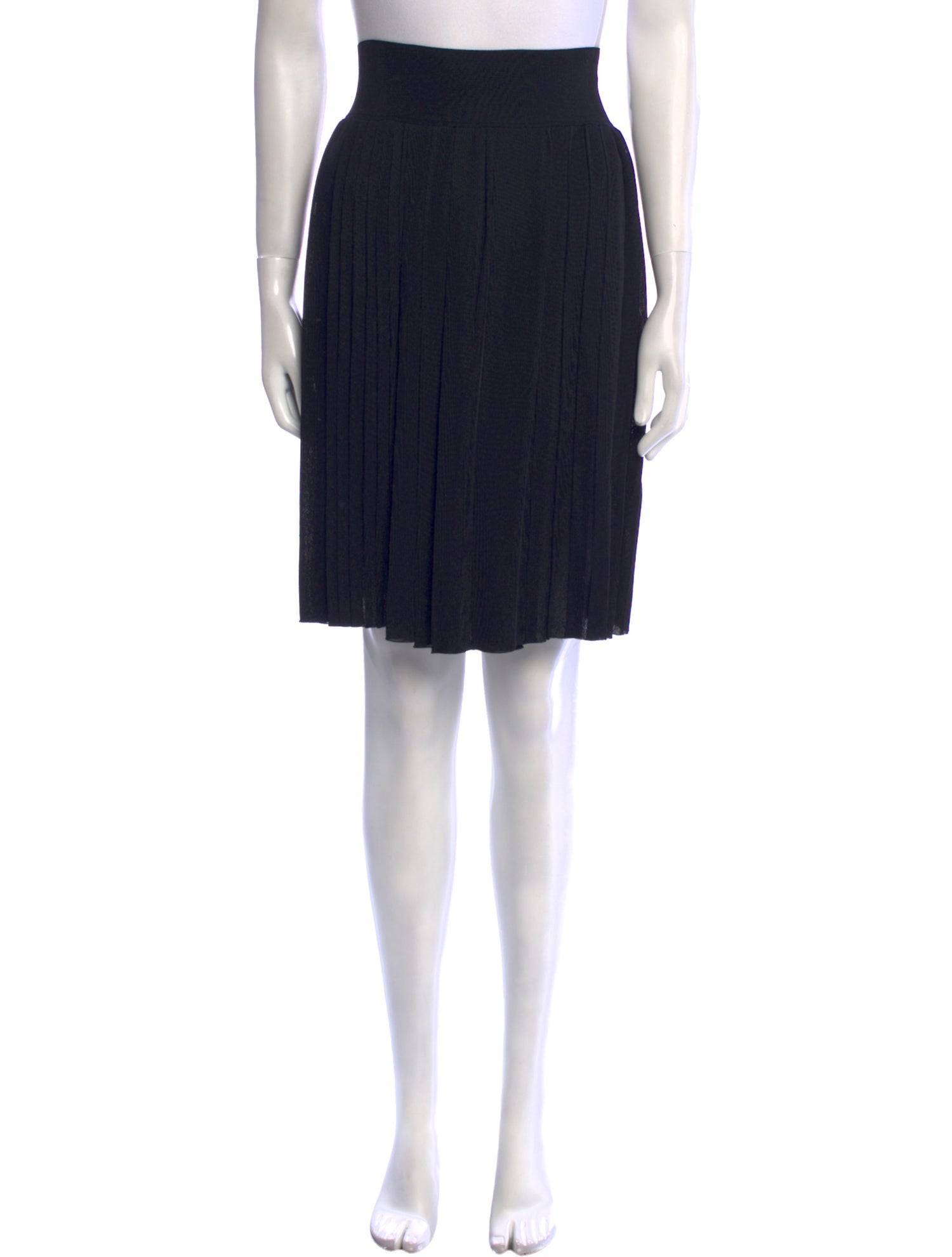 Givenchy Pleated Accents Knee-Length Skirt