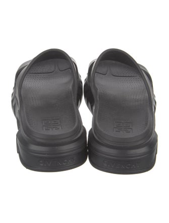 Givenchy Rubber Cutout Accent Slides