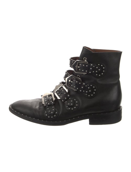 Givenchy Leather Studded Accents Combat Boots