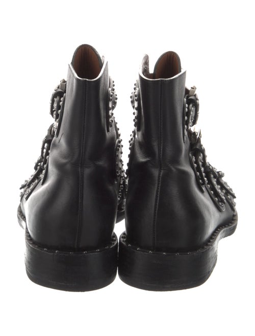 Givenchy Leather Studded Accents Combat Boots