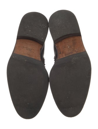 Givenchy Leather Studded Accents Combat Boots