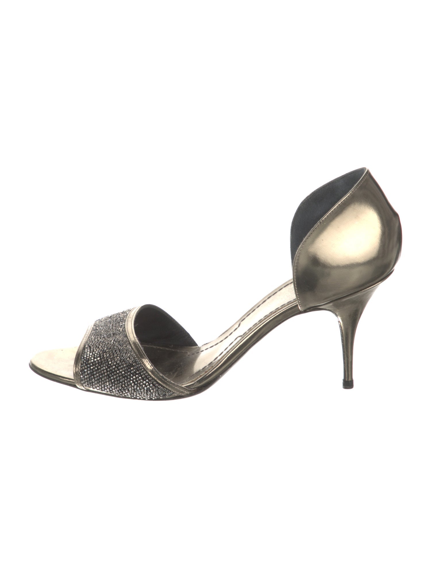 Givenchy Leather Beaded Accents Sandals