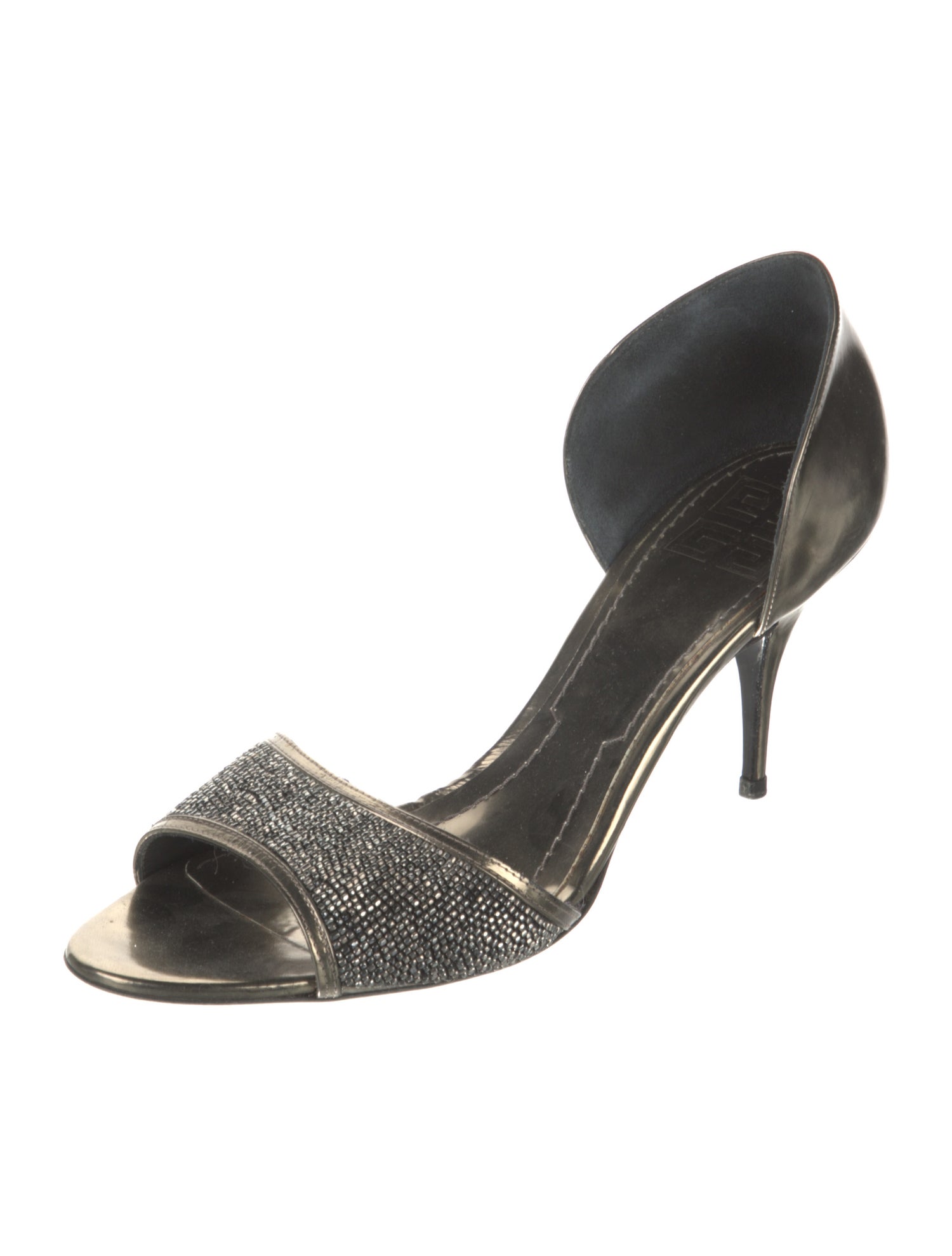 Givenchy Leather Beaded Accents Sandals