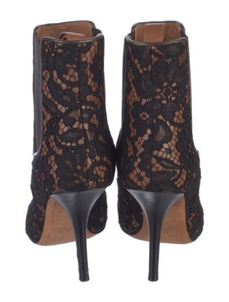 Givenchy Leather Lace Pattern Chelsea Boots