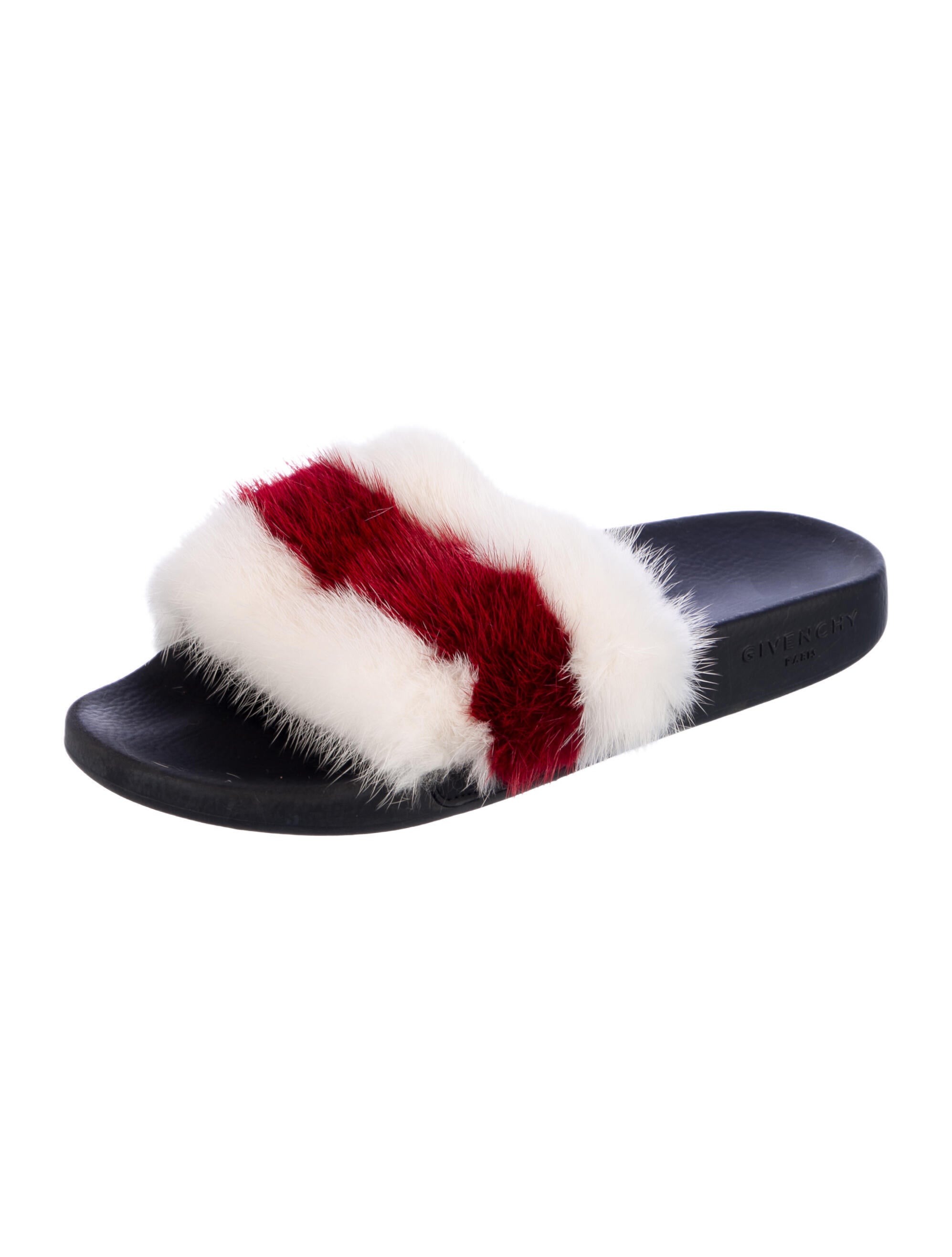 Givenchy Rubber Colorblock Pattern Slides