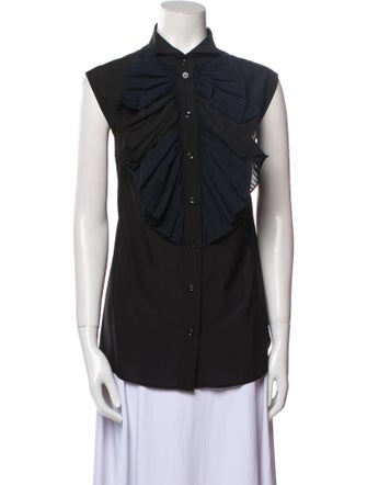 Givenchy Sleeveless Button-Up Top