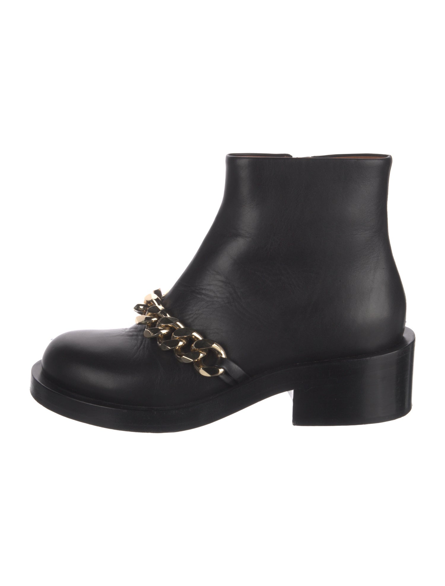 Givenchy Leather Chain-Link Accents Boots