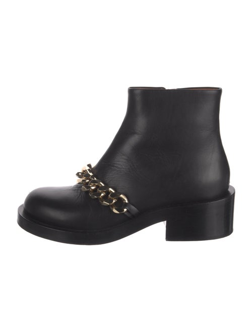 Givenchy Leather Chain-Link Accents Boots