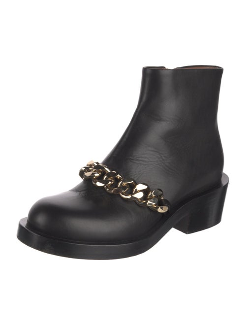 Givenchy Leather Chain-Link Accents Boots