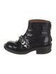 Givenchy Patent Leather Chain-Link Accents Boots