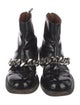 Givenchy Patent Leather Chain-Link Accents Boots