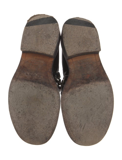 Givenchy Patent Leather Chain-Link Accents Boots