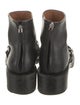 Givenchy Leather Chain-Link Accents Combat Boots