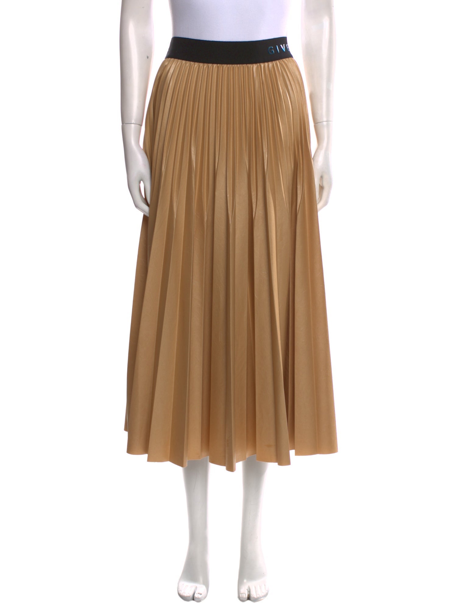 Givenchy Grosgrain Trim Midi Length Skirt