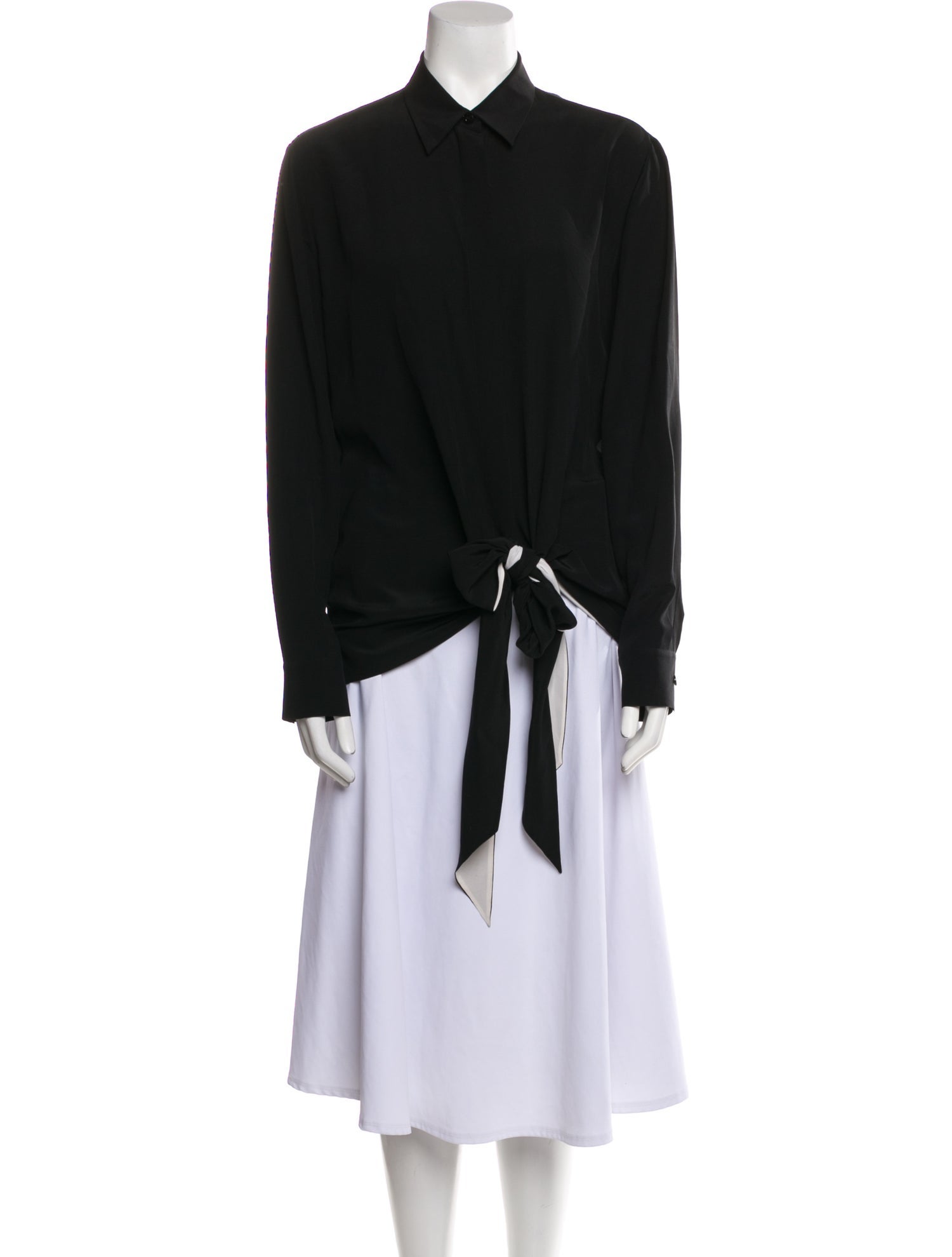 Givenchy Silk Long Sleeve Blouse